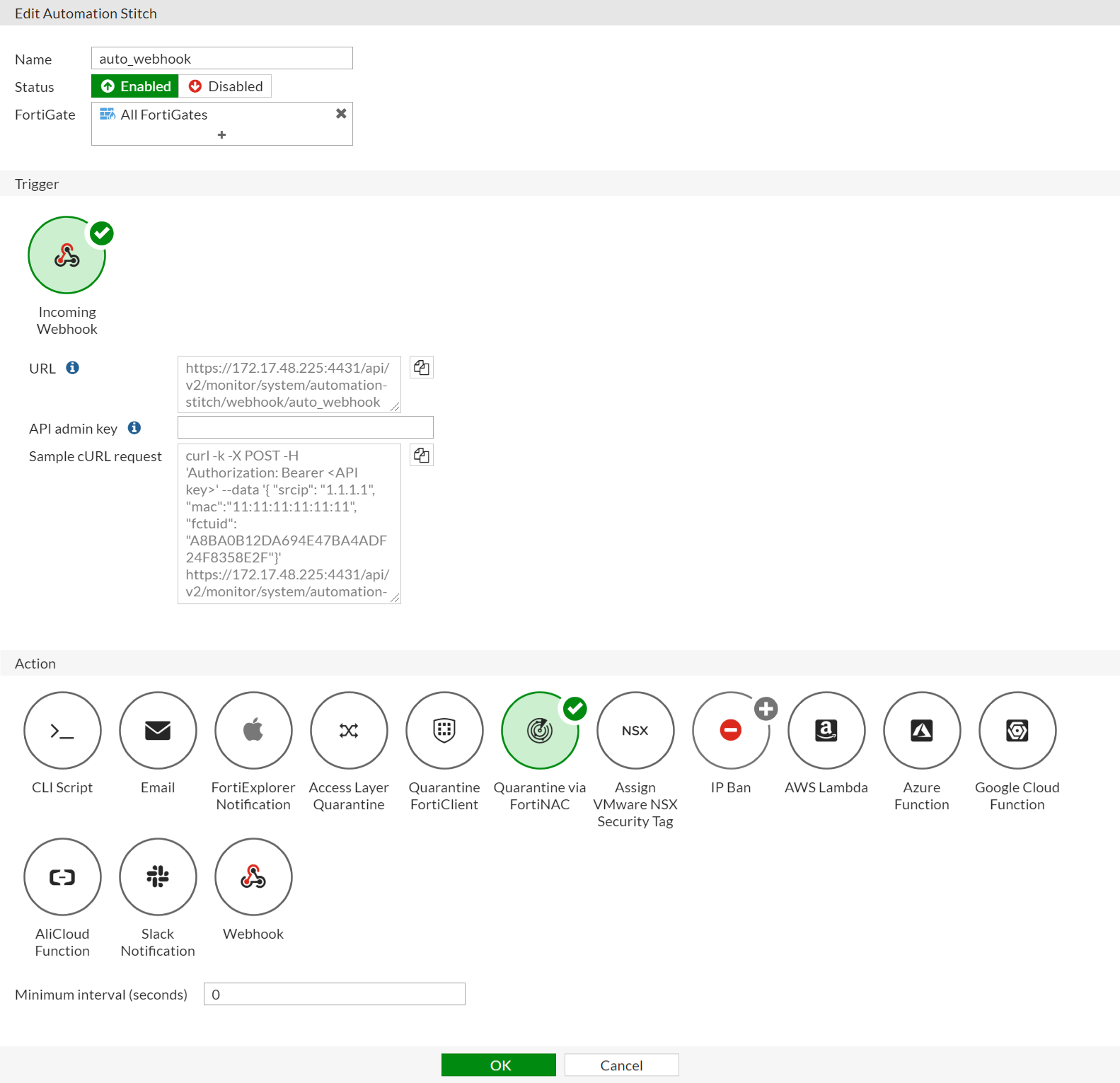 Configuración de Automation Stitch en FortiGate para respuestas automáticas seguras