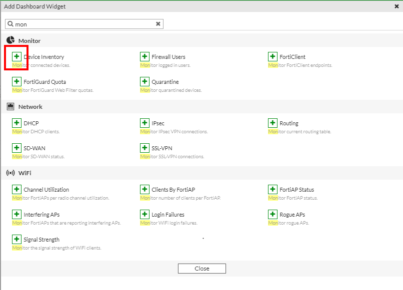 Configuración de Widgets en Dashboard de FortiGate para Monitorización Avanzada