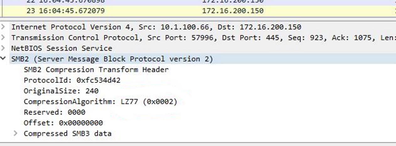 Protocolo SMB2 y Compresión en Redes Seguras con FortiGate - F1T1 LAB