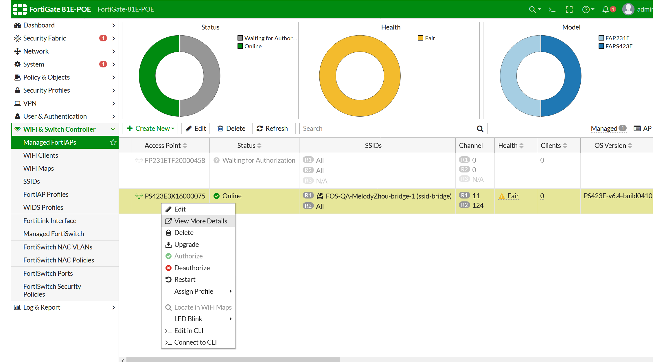 Configuración y gestión avanzada de FortiAPs en FortiGate para WiFi empresarial