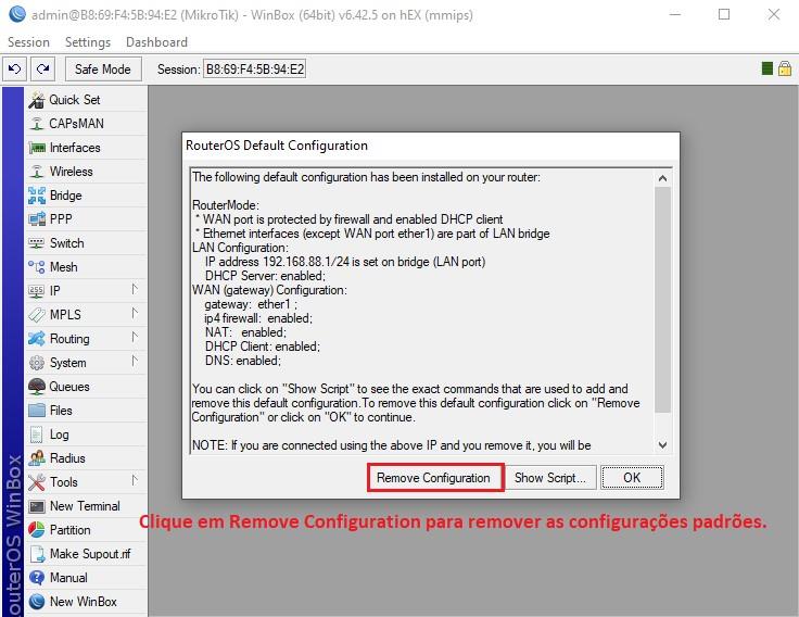 Configuración por defecto en MikroTik RouterOS: guía completa y análisis