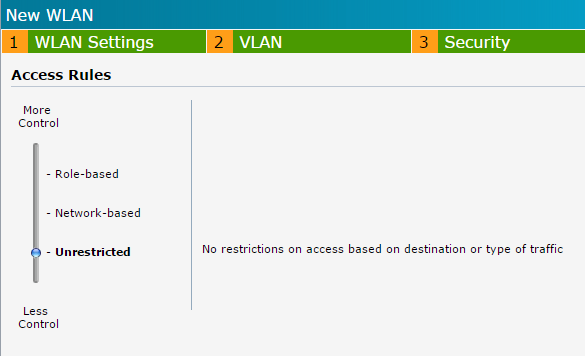 Configuración de acceso Unrestricted en WLAN Aruba Networks: control y seguridad