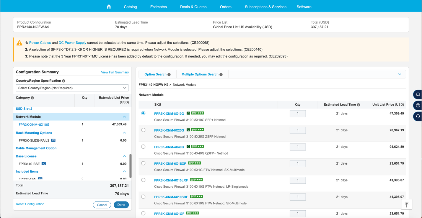 Configuración Cisco FPR3140 Network Module para seguridad avanzada en firewalls