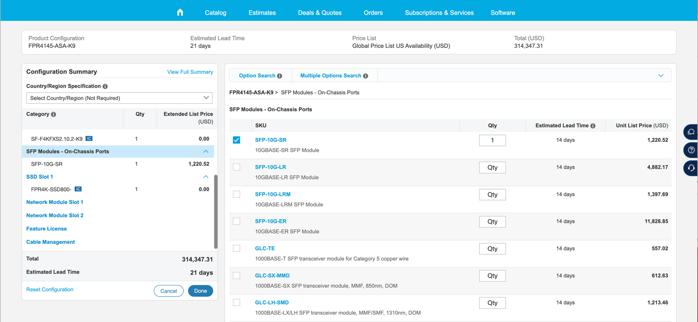 Configuración de Módulos SFP en Cisco ASA FPR4145 para Redes Seguras