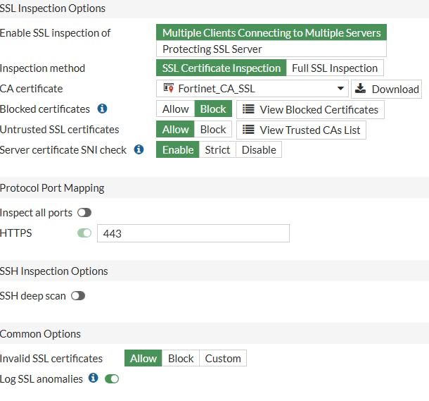 Configuración de Inspección SSL en Fortinet: Protección Avanzada y Gestión de Certificados