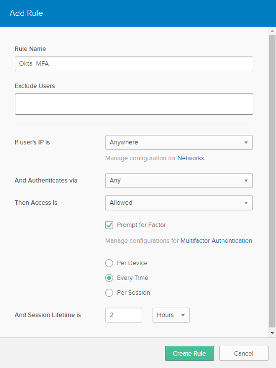 Configuración de Regla de Autenticación Multifactor en Palo Alto Networks