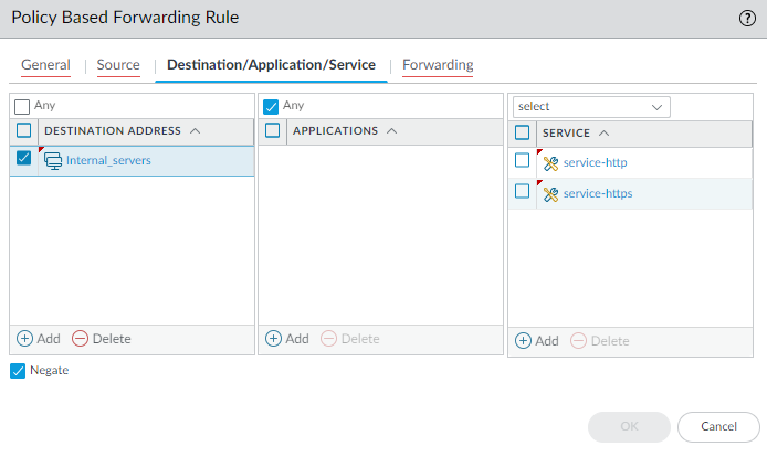 Configuración avanzada de Policy Based Forwarding en Palo Alto Networks