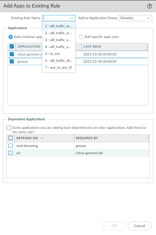 Configuración avanzada de reglas de aplicaciones en Palo Alto Networks