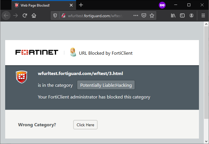 Bloqueo de URLs en Fortinet: Configuración y diagnóstico de filtrado web FortiClient