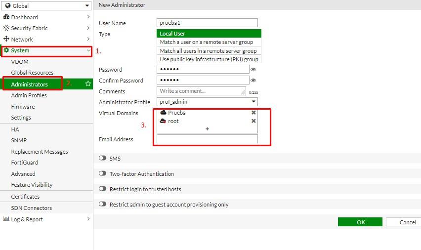 Cómo configurar y administrar usuarios locales en Fortinet FortiGate paso a paso