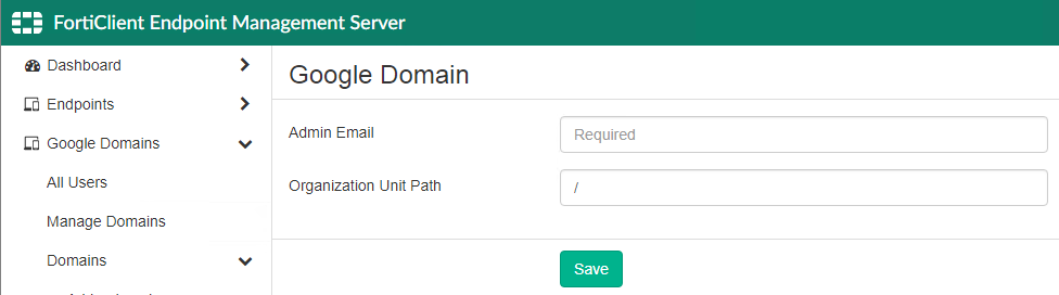 Guía Completa para Configurar FortiClient Endpoint Management Server con Dominios Google