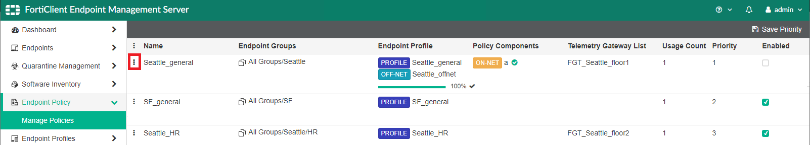 Guía avanzada Fortinet Endpoint Policy para gestión y solución de problemas