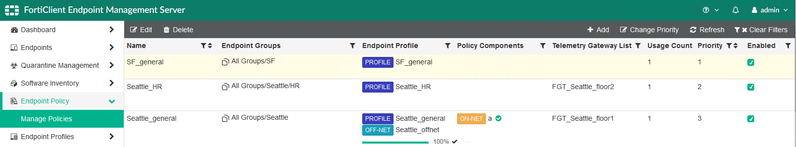 Guía Completa de Políticas en Fortinet FortiClient Endpoint Management Server