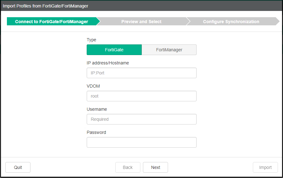 Guía completa para importar perfiles en FortiGate desde FortiManager y FortiGate