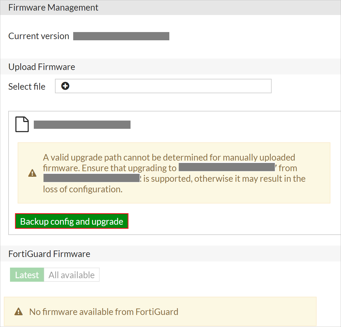 Guía completa para backup, configuración y upgrade de firmware en Fortinet
