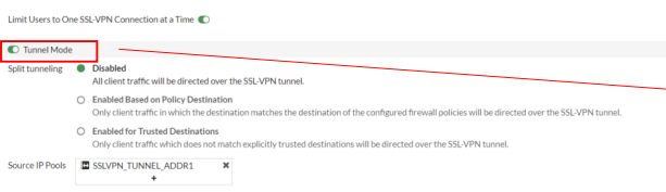 Configuración y Buenas Prácticas del Modo Tunnel en SSL VPN FortiGate